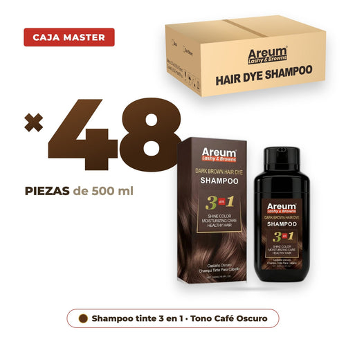 Caja Master 48 pzas Shampoo Tinte Areum
