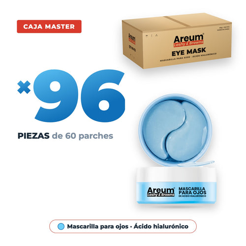 Caja Master 96 Piezas · Parches Areum de Hidrogel para Ojos con Ácido Hialurónico 60 pzas