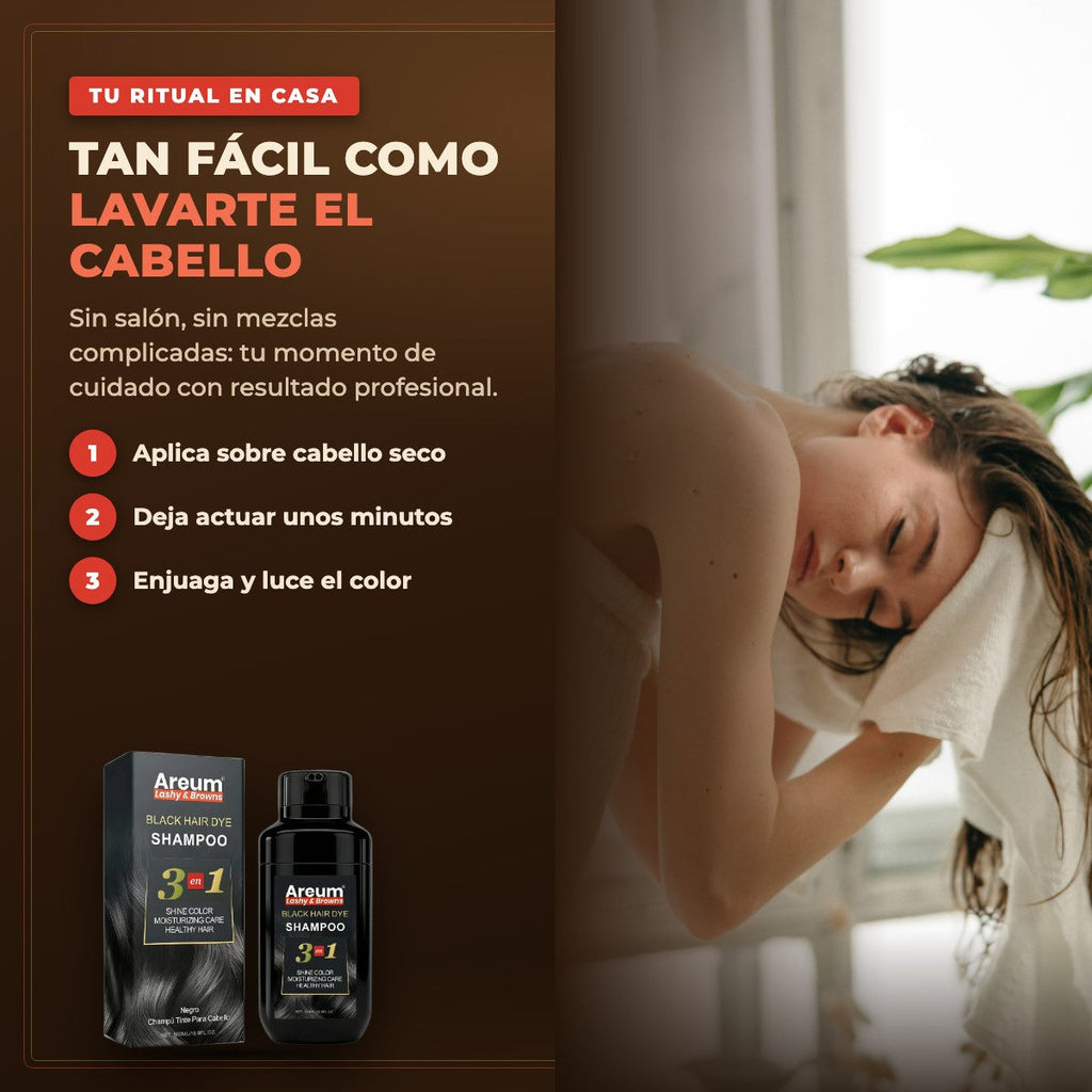Shampoo Tinte Areum 3 en 1
