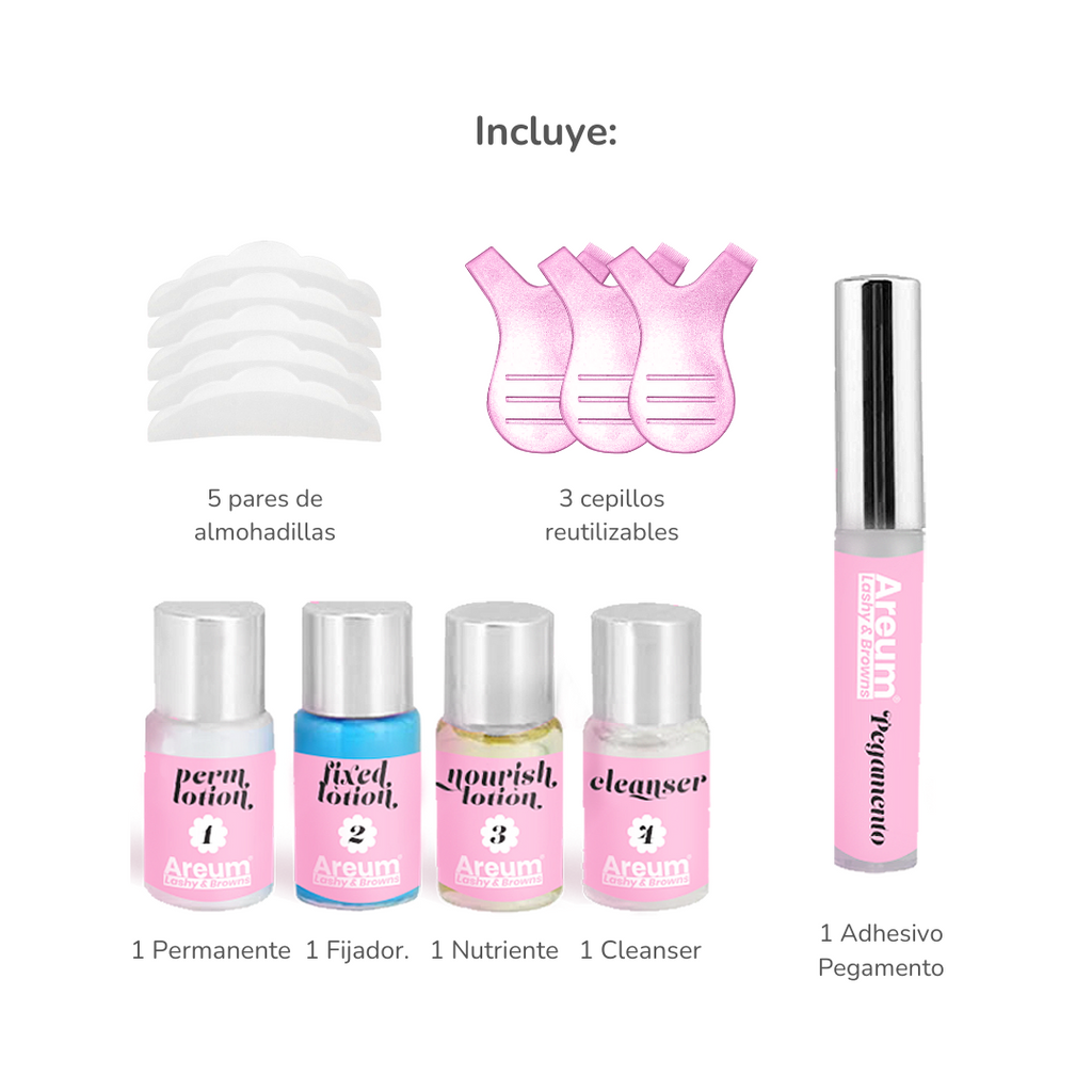 Kit Lifting de Pestañas Profesional | Areum Lashy & Browns | Permanente de Pestañas