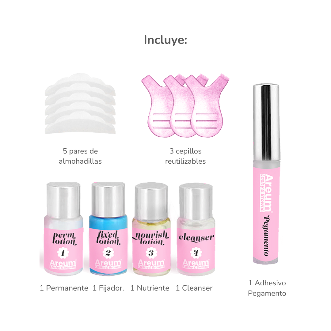 Kit Lifting de Pestañas Profesional | Areum Lashy & Browns | Permanente de Pestañas