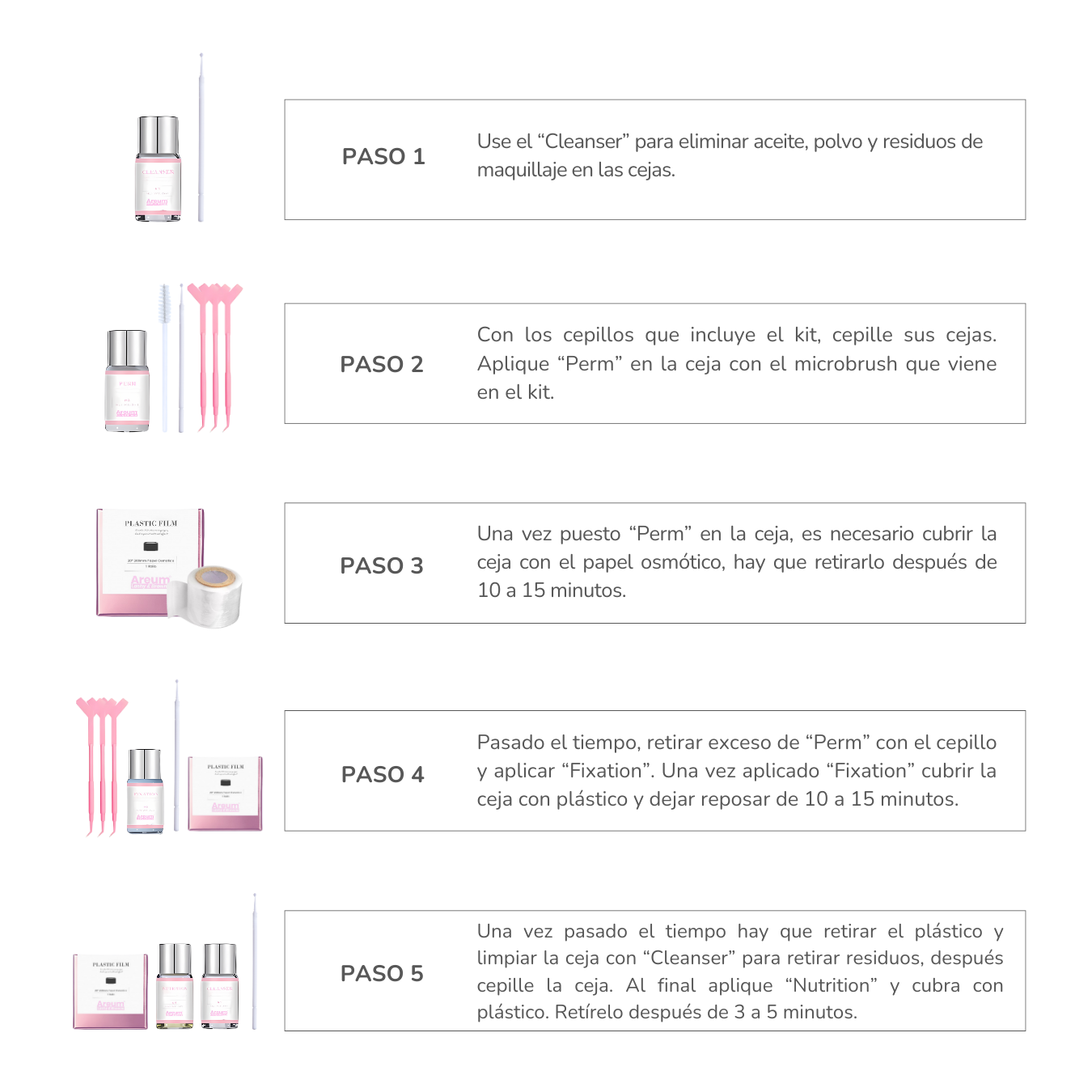 Kit Profesional de Planchado Laminado de Cejas
