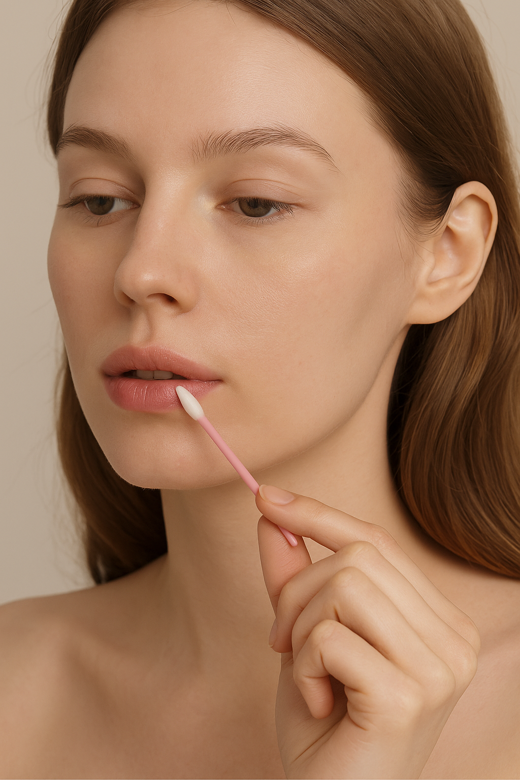 Lipbrush Desechables para Maquillaje, Bolsa con 50 Piezas