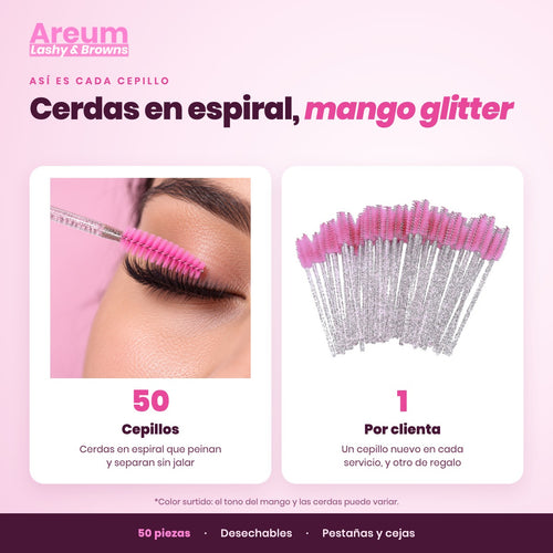 Cepillos Desechables Areum — Qué incluye | Areum Lashy & Browns