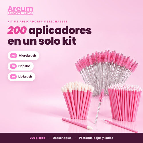 Kit 200 Aplicadores Areum — Portada beneficio | Areum Lashy & Browns
