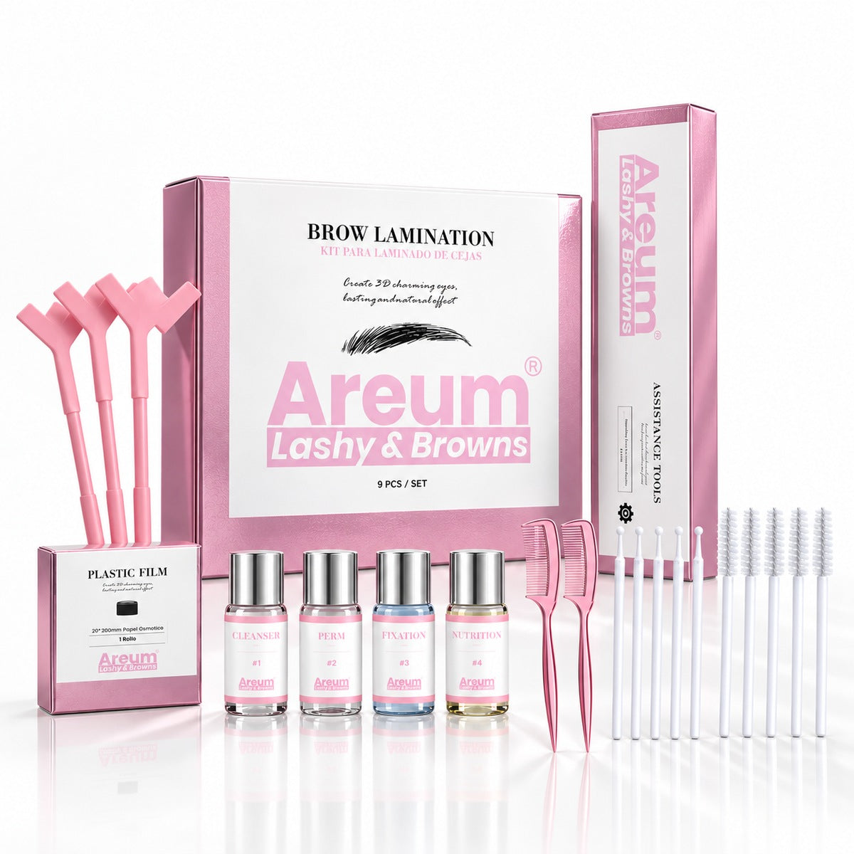 Kit de Laminado de Cejas Areum — Portada blanca | Areum Lashy & Browns