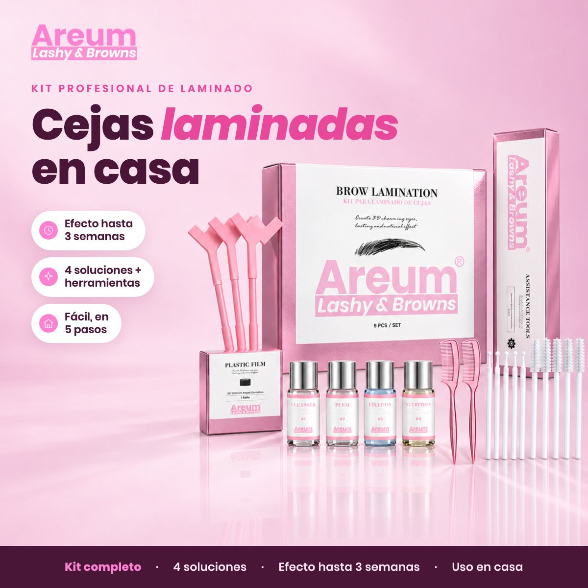Kit de Laminado de Cejas Areum — Portada beneficio | Areum Lashy & Browns