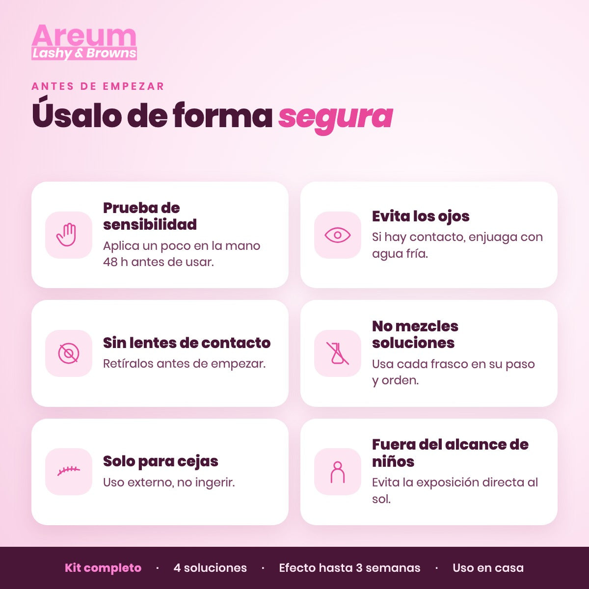 Kit de Laminado de Cejas Areum — Recomendaciones | Areum Lashy & Browns