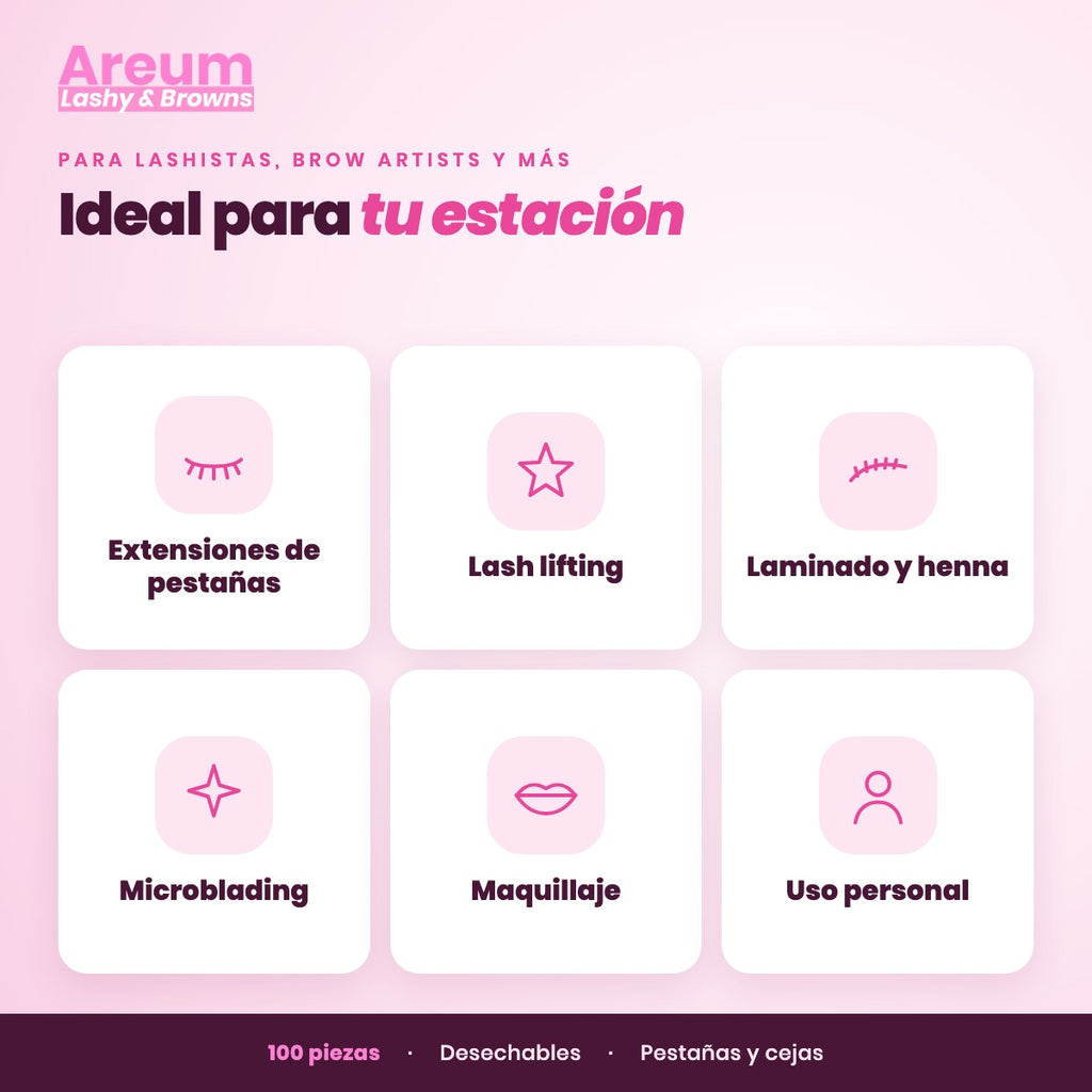 Microbrush Desechables Areum — Ideal para | Areum Lashy & Browns