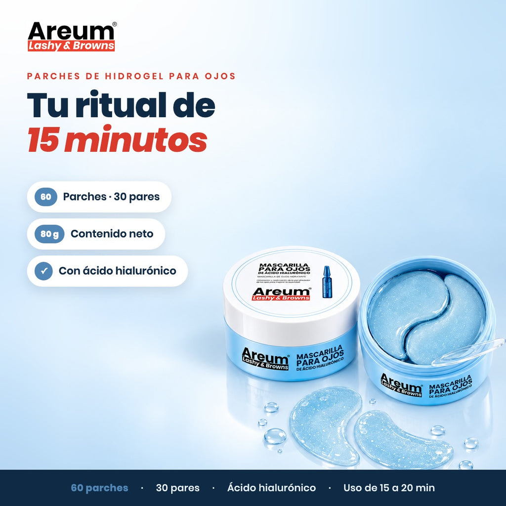 Parches de Hidrogel para Ojos Areum — Portada beneficio | Areum Lashy & Browns