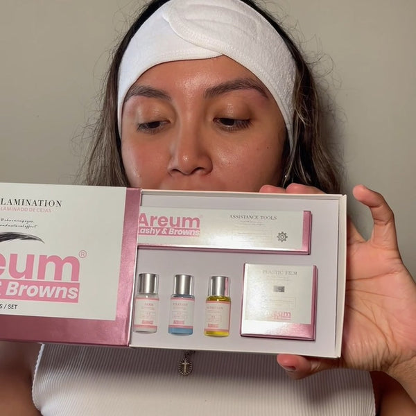 Clienta real con el kit de laminado Areum